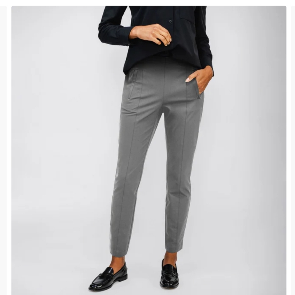 Womens Kinetic Pintuck Pants Grey